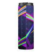 Achtzig Spaß dunkles Vaporwave Style Design Thermosbecher (Rückseite)