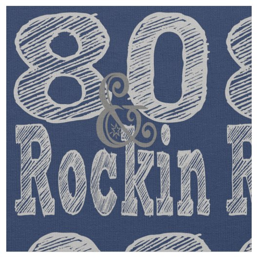 Achtzig und Rockin Stoff (Nahaufnahme)