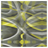 Achtzig Vibes Daffodil Yellow und Gray Layered Cu Stoff (Nahaufnahme)