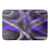 Achtzig Vibes Violet Blue und Gray Funky Muster. Badematte (Vorderseite)