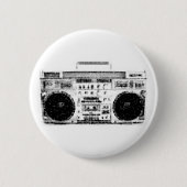 Achtzigerjahre Boombox Button (Vorderseite)