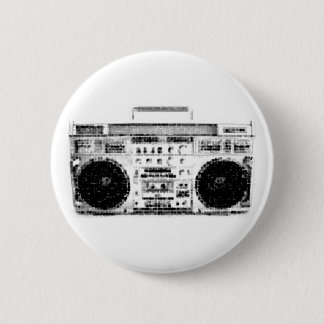 Achtzigerjahre Boombox Button