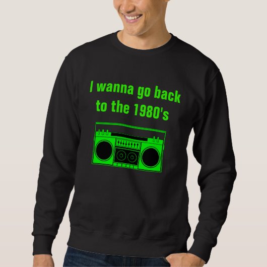 Achtzigerjahre boombox - SWEATSHIRT - M (Vorderseite)
