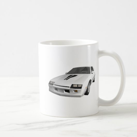 Achtzigerjahre Camaro Sport-Auto: Modell 3D: Kaffeetasse (Rechts)