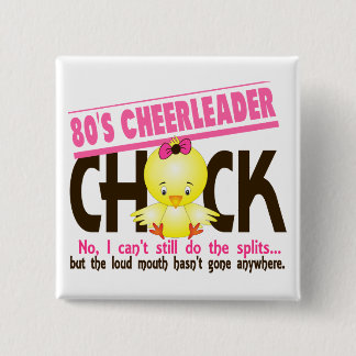 Achtzigerjahre Cheerleader-Küken Button