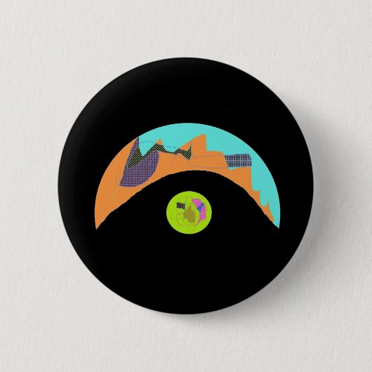 Achtzigerjahre Fermata-Button Button (Vorderseite)