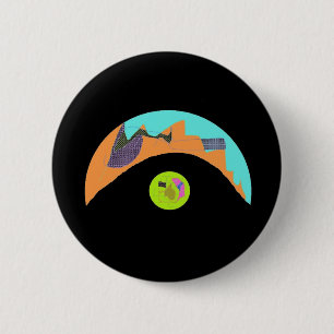 Achtzigerjahre Fermata-Button Button