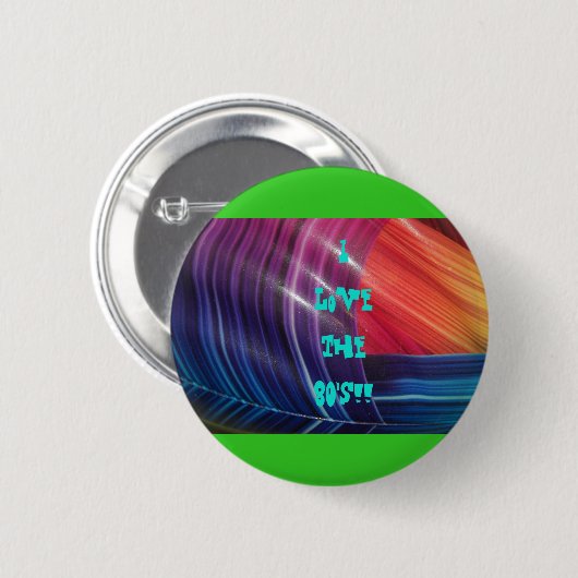 Achtzigerjahre Knopf Button (Vorne & Hinten)