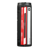 Achtzigerjahre Mischungs-Band-personalisiertes Thermosbecher (Rückseite)