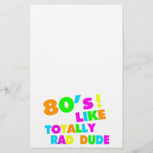 Achtzigerjahre mögen total krassen Typ Neon Briefpapier
