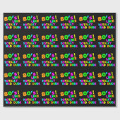 Achtzigerjahre mögen total krassen Typ Neon Geschenkpapier (Flach)