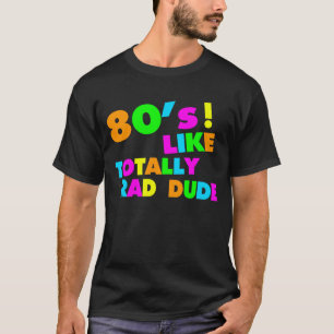 Achtzigerjahre mögen total krassen Typ Neon T-Shirt