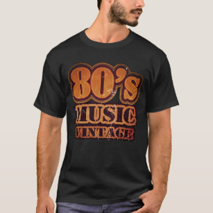 Achtzigerjahre Musik-Vintager T - Shirt