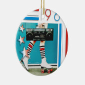 Achtzigerjahre Retro Boom-Kasten-und Keramik Ornament (Rechts)