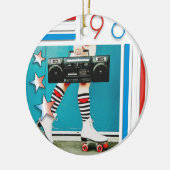 Achtzigerjahre Retro Boom-Kasten-und Keramik Ornament (Links)