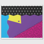 Achtzigerjahre Rückblende-Packpapier Geschenkpapier (Flach)