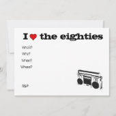 Achtzigerjahre Stereolithographieeinladung Einladung (Vorderseite)