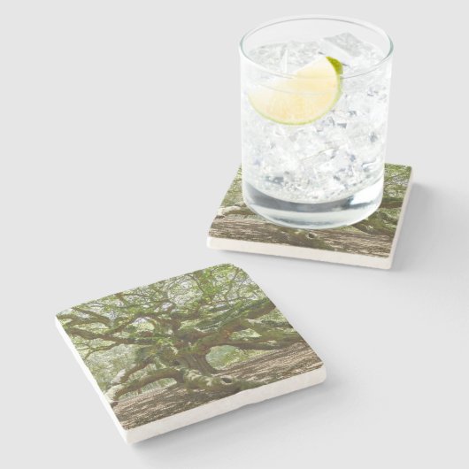 Achtziges Engeleich Steinuntersetzer (Seitenansicht)