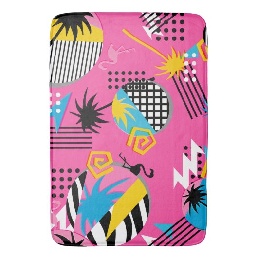 Achtziges Miami-Muster Badematte (Vorderseite Vertikal)