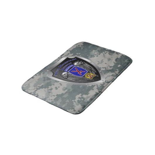 Achtzigste Gebirgsabteilung "Climb to Glory" Badematte (Schrägansicht)