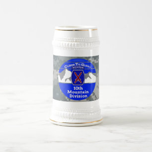 Achtzigste Gebirgsabteilung "Climb to Glory" Bierglas