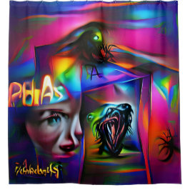 Achulophobie Duschvorhang