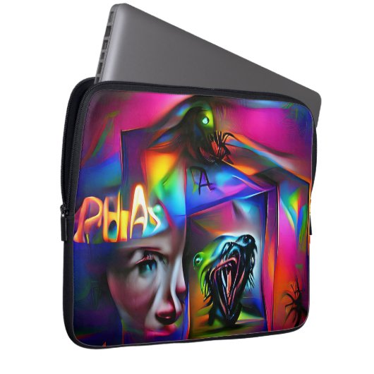 Achulophobie Laptopschutzhülle (Vorne Rechts)