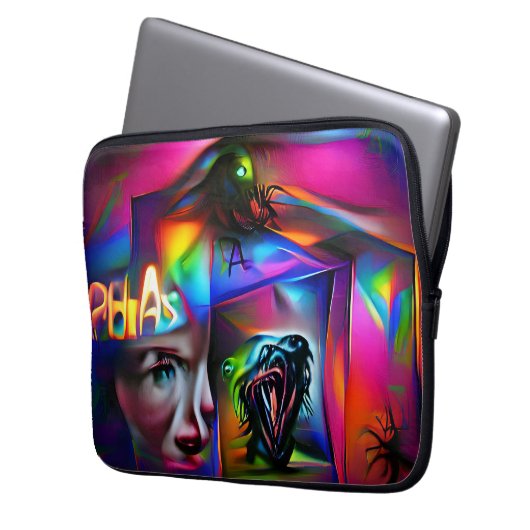 Achulophobie Laptopschutzhülle (Vorderseite Links)