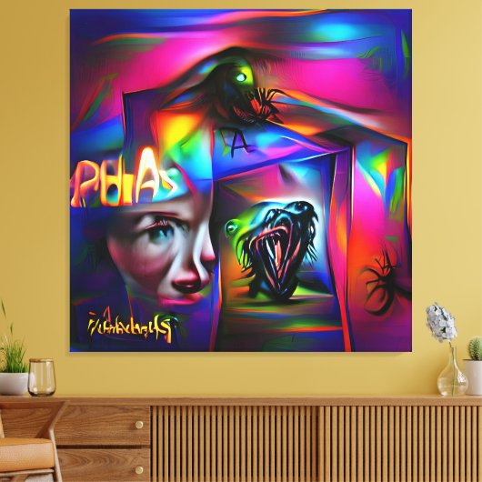 Achulophobie Leinwanddruck (Insitu (Wohnzimmer))