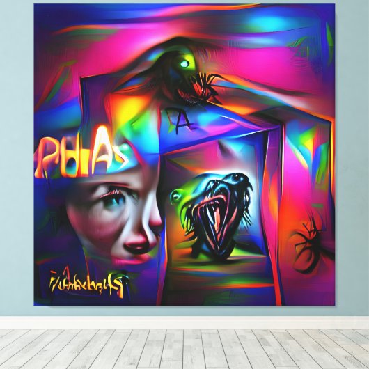 Achulophobie Leinwanddruck (Insitu (Holzboden))