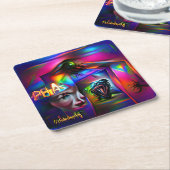 Achulophobie Rechteckiger Pappuntersetzer (angewinkelt)