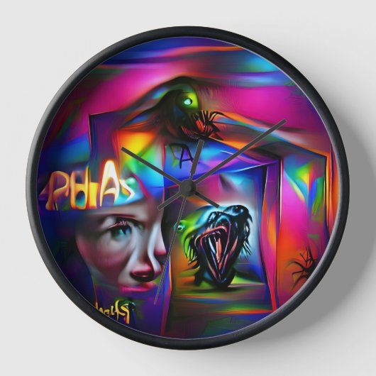 Achulophobie Uhr (Vorderseite)