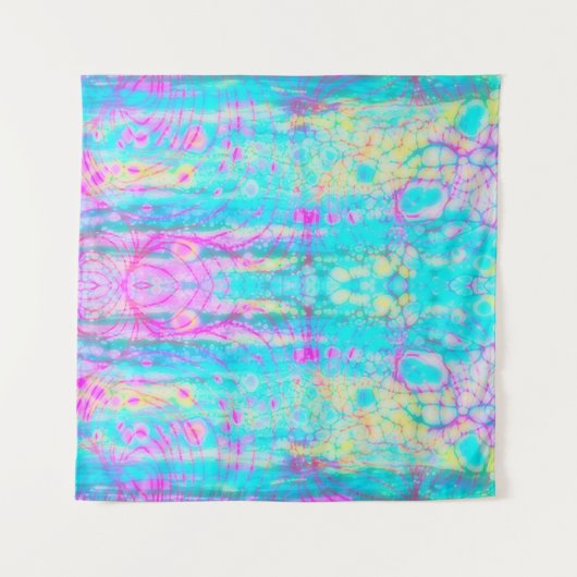 acid colorful abstract art wandteppich (Vorderseite (Horizontal))