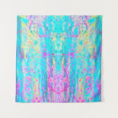 acid colorful abstract art wandteppich (Vorderseite)