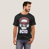 Acid Disco Music Techno Trance Skull T-Shirt (Vorne ganz)