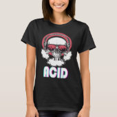 Acid Disco Music Techno Trance Skull T-Shirt (Vorderseite)