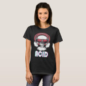 Acid Disco Music Techno Trance Skull T-Shirt (Vorne ganz)