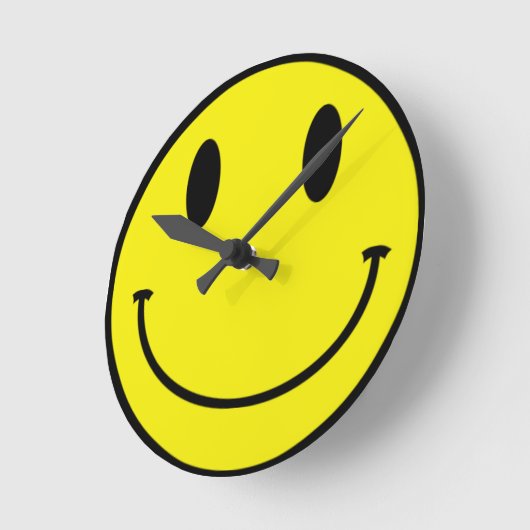 Acid Face Round Clock Runde Wanduhr (Winkel)