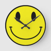Acid Face Round Clock Runde Wanduhr (Vorderseite)