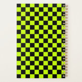 Acid green black checkerboard pattern planer (Rückseite)