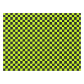 Acid green black checkerboard pattern tischdecke (Vorderseite (Horizontal))