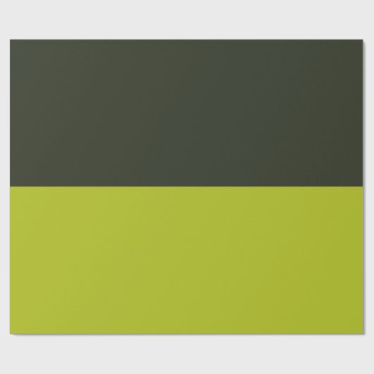 Acid Green - Greenish Black Geschenkpapier (Flach)