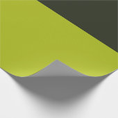 Acid Green - Greenish Black Geschenkpapier (Ecke)