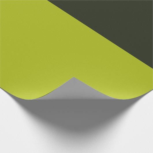 Acid Green - Greenish Black Geschenkpapier (Ecke)