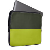 Acid Green - Greenish Black Laptopschutzhülle (Vorne Rechts)