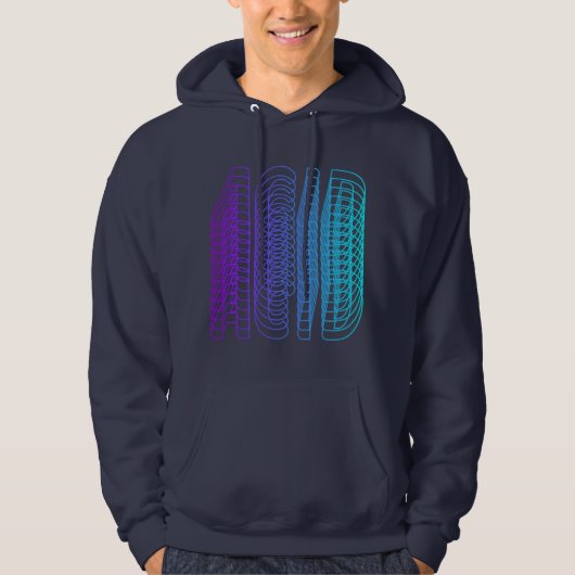 Acid House Vaporwave Techno House Music EDM Lover Hoodie (Vorderseite)