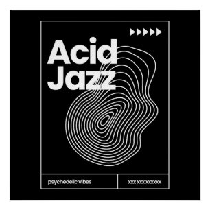 Acid-Jazz-Musikposterdesign Poster