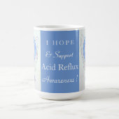 Acid Reflux Awareness Ribbon Engel Custom Tasse (Mittel)