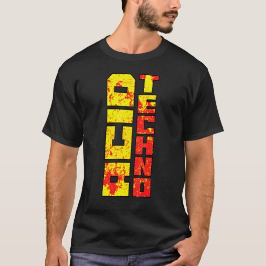 Acid Techno Acidcore Rough Remix T-Shirt (Vorderseite)