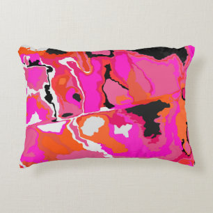 Acid Vivid Digital Psychedelic Hell Hintergrund.  Dekokissen